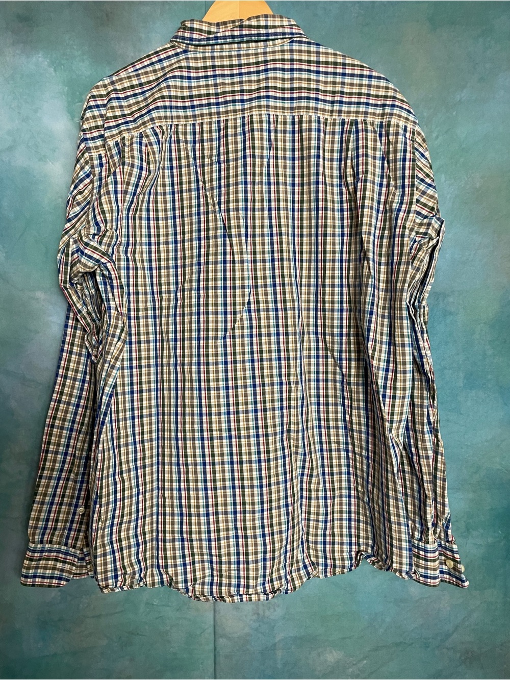 Brixton Men's Blue Multi-Check Button-Down Dress Shirt - Picture 3 of 4